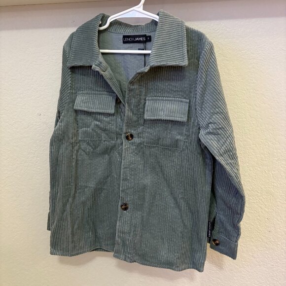 Lenox James Corduroy Shacket Jade 6T - Picture 3 of 4